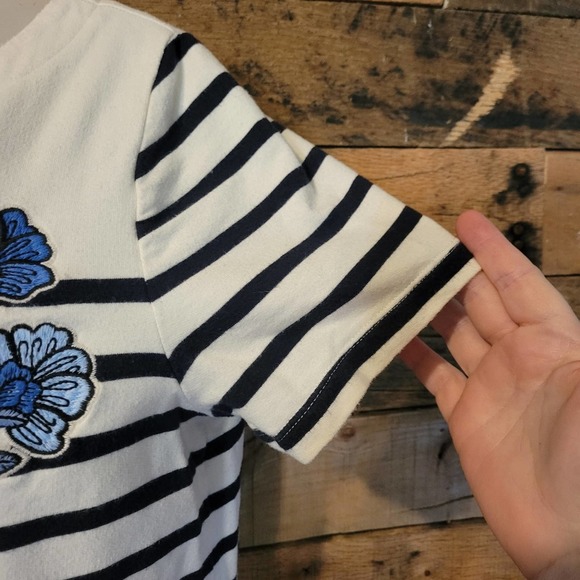 Loft women's causal blue and white stripped dress size medium - Picture 5 of 9